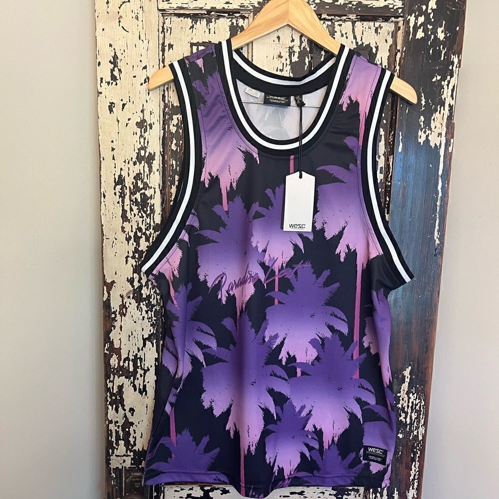 NWT Men’s WeSC Paradise Lost Basketball Tank. Size L.
